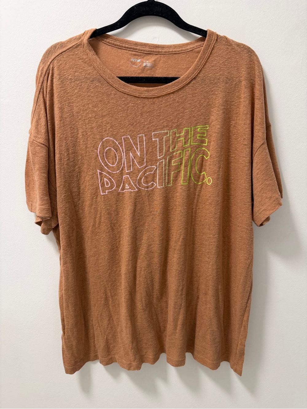 Aerie On The Pacific Short Sleeve Graphic Tee - Brown